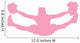 Pink Jumping Splits Cheer Wall Decal