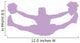 Purple Jumping Splits Cheer Wall Decal