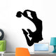 Cheer Silhouette Black Wall Decal