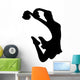 Cheer Silhouette Black Wall Decal