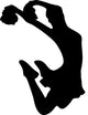 Cheer Silhouette Black Wall Decal