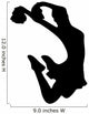 Cheer Silhouette Black Wall Decal