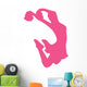 Cheer Silhouette Hot Pink Wall Decal