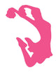 Cheer Silhouette Hot Pink Wall Decal