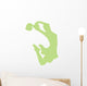 Cheer Silhouette Lime Green Wall Decal