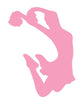 Cheer Silhouette Pink Wall Decal