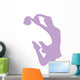 Cheer Silhouette Lavender Wall Decal