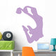 Cheer Silhouette Lavender Wall Decal