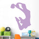 Cheer Silhouette Lavender Wall Decal