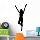Cheer Silhouette Black Wall Decal