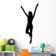 Cheer Silhouette Black Wall Decal