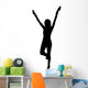 Cheer Silhouette Black Wall Decal