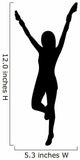 Cheer Silhouette Black Wall Decal