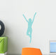 Cheer Silhouette Light Blue Wall Decal