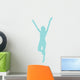 Cheer Silhouette Light Blue Wall Decal