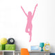 Cheer Silhouette Pink Wall Decal