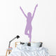 Cheer Silhouette Lavender Wall Decal