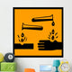 Acidic Chemical Sign Wall Decal