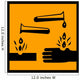 Acidic Chemical Sign Wall Decal
