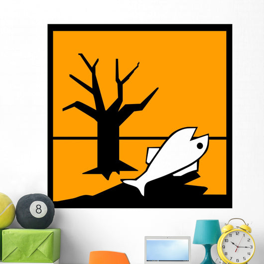 Contaminated Environment Chemical Signs Wall Decal