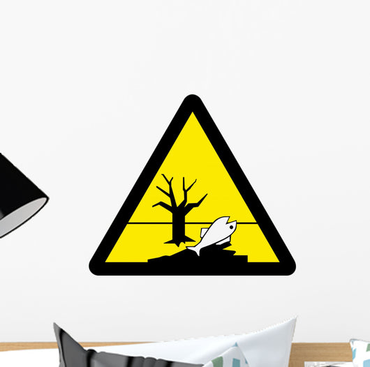 Contaminated Environment Chemical Signs Wall Decal
