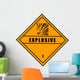 Chemical Sign Dangerous Explosive Wall Decal