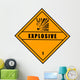 Chemical Sign Dangerous Explosive Wall Decal