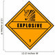 Chemical Sign Dangerous Explosive Wall Decal