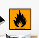 Flammable Chemical Sign Wall Decal