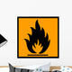 Flammable Chemical Sign Wall Decal