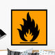 Flammable Chemical Sign Wall Decal
