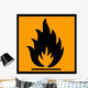 Flammable Chemical Sign Wall Decal