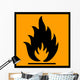 Flammable Chemical Sign Wall Decal