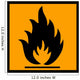 Flammable Chemical Sign Wall Decal