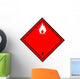 Chemical Sign Flammable Red Wall Decal