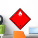 Chemical Sign Flammable Red Wall Decal