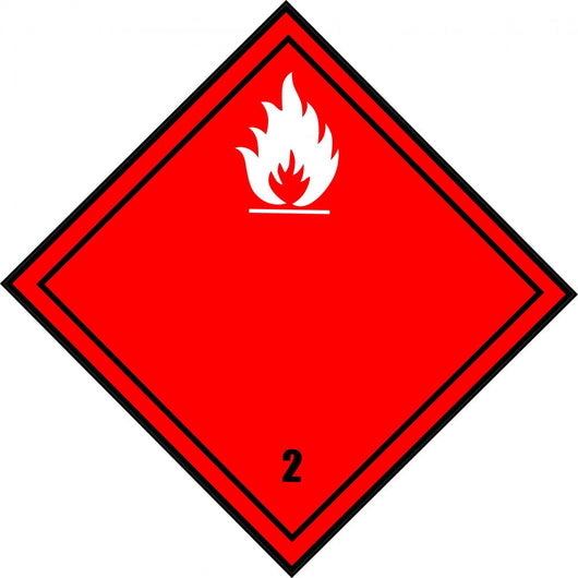 Chemical Sign Flammable Red Wall Decal