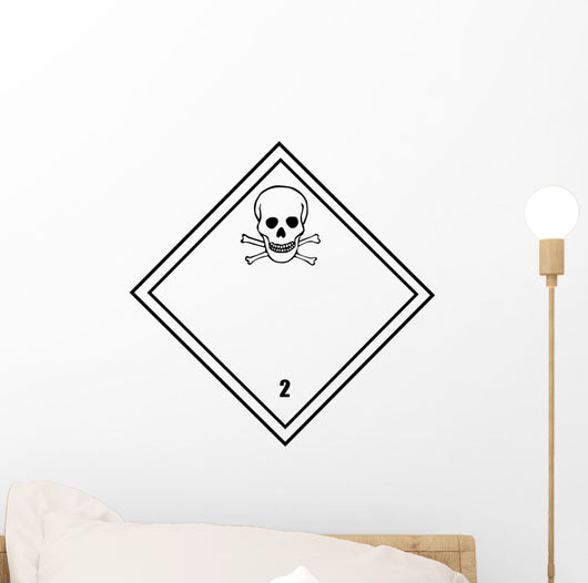 Chemical Sign Poison Diamond Wall Decal