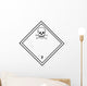Chemical Sign Poison Diamond Wall Decal