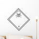 Chemical Sign Poison Diamond Wall Decal