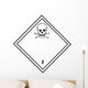 Chemical Sign Poison Diamond Wall Decal