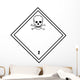 Chemical Sign Poison Diamond Wall Decal