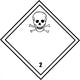 Chemical Sign Poison Diamond Wall Decal