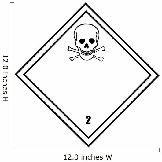 Chemical Sign Poison Diamond Wall Decal