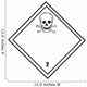 Chemical Sign Poison Diamond Wall Decal
