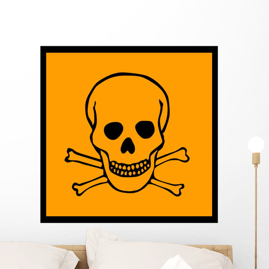 Chemical Signs Poison Skull Wall Decal