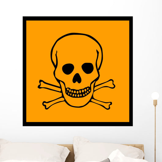 Chemical Signs Poison Skull Wall Decal