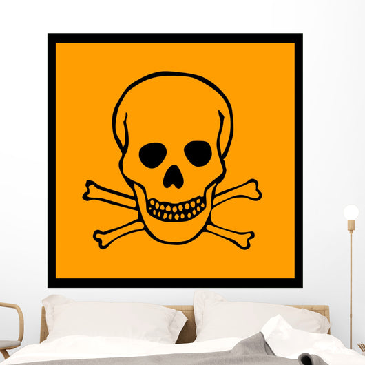Chemical Signs Poison Skull Wall Decal