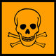 Chemical Signs Poison Skull Wall Decal