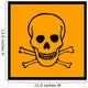 Chemical Signs Poison Skull Wall Decal